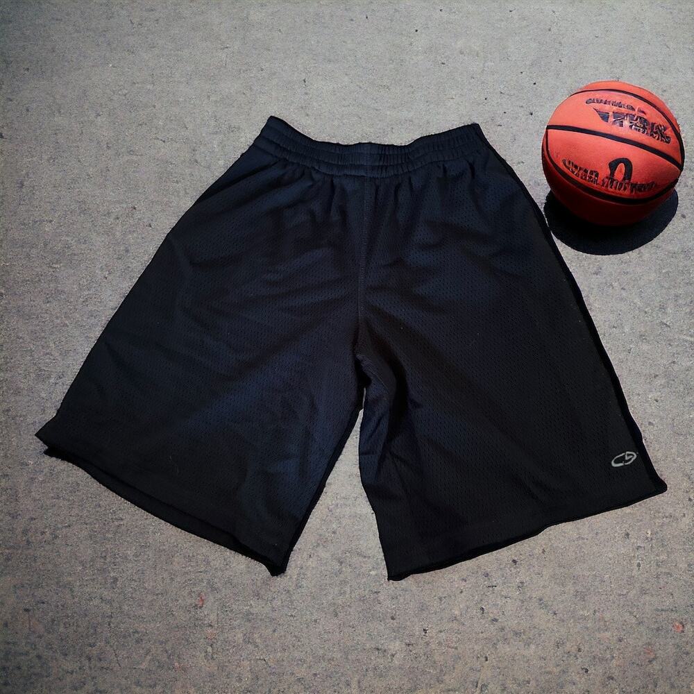 Champion C9 Boys Shorts Sz M 8 10 Black Mesh Basketball Longer Length